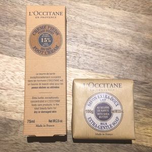 MOVING SALE! L’Occitane Foot Cream & Soap Duo